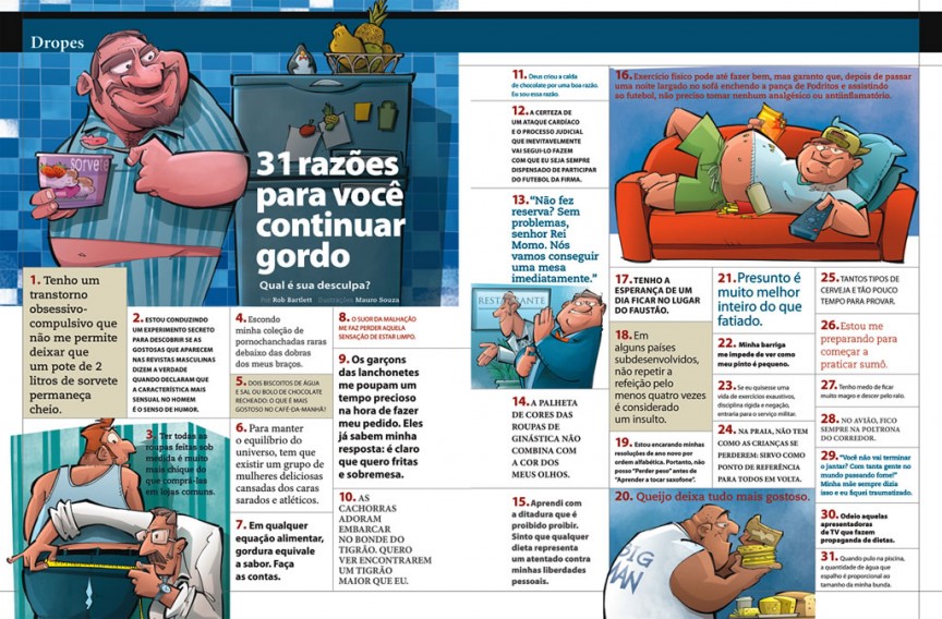 31 razões para você continuar gordo - Men's Health Brasil